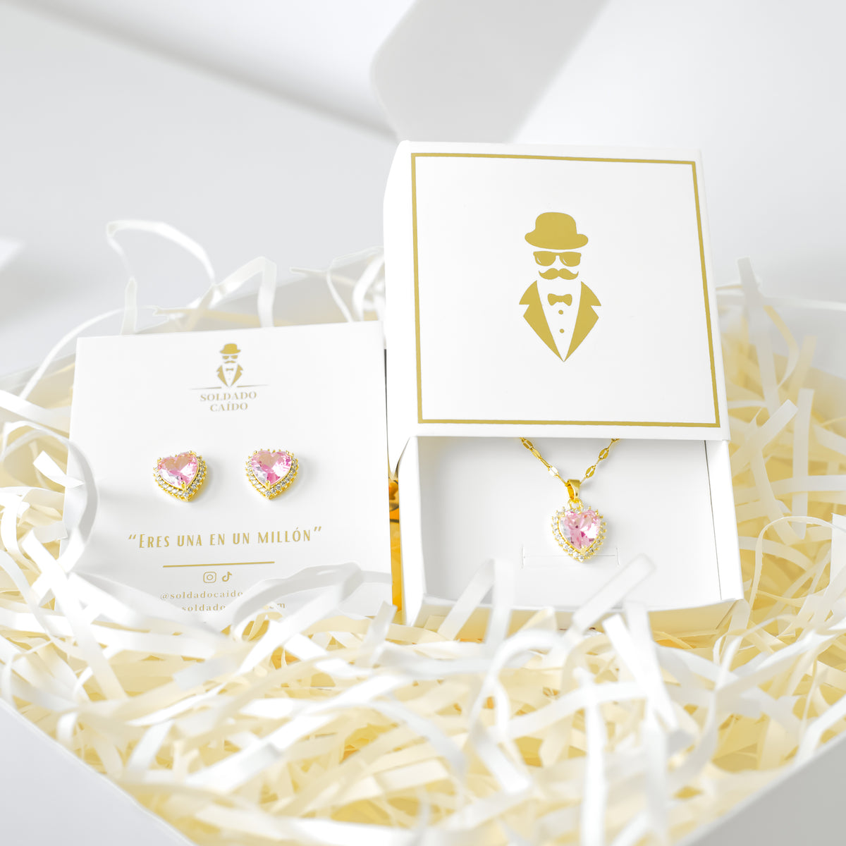 Set Corazón - Acero Inoxidable